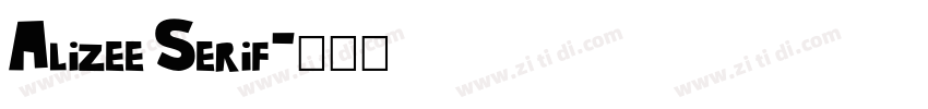 Alizee Serif字体转换